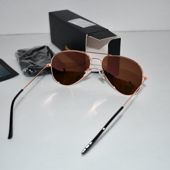 Bencaley Women's Sunglasses, Trendy Oversized Aviator, Polarized UV400 #X003QJIT - Picture 3 of 3